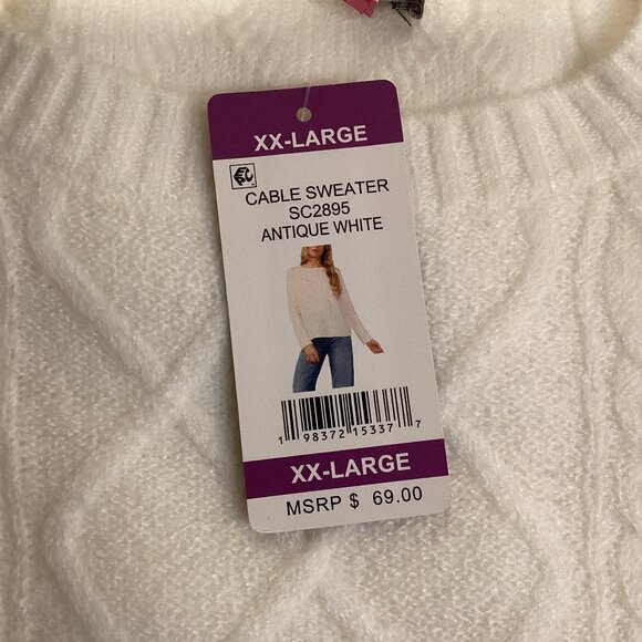 Vince Camuto Women's Cable Sweater - Picture 6 of 6